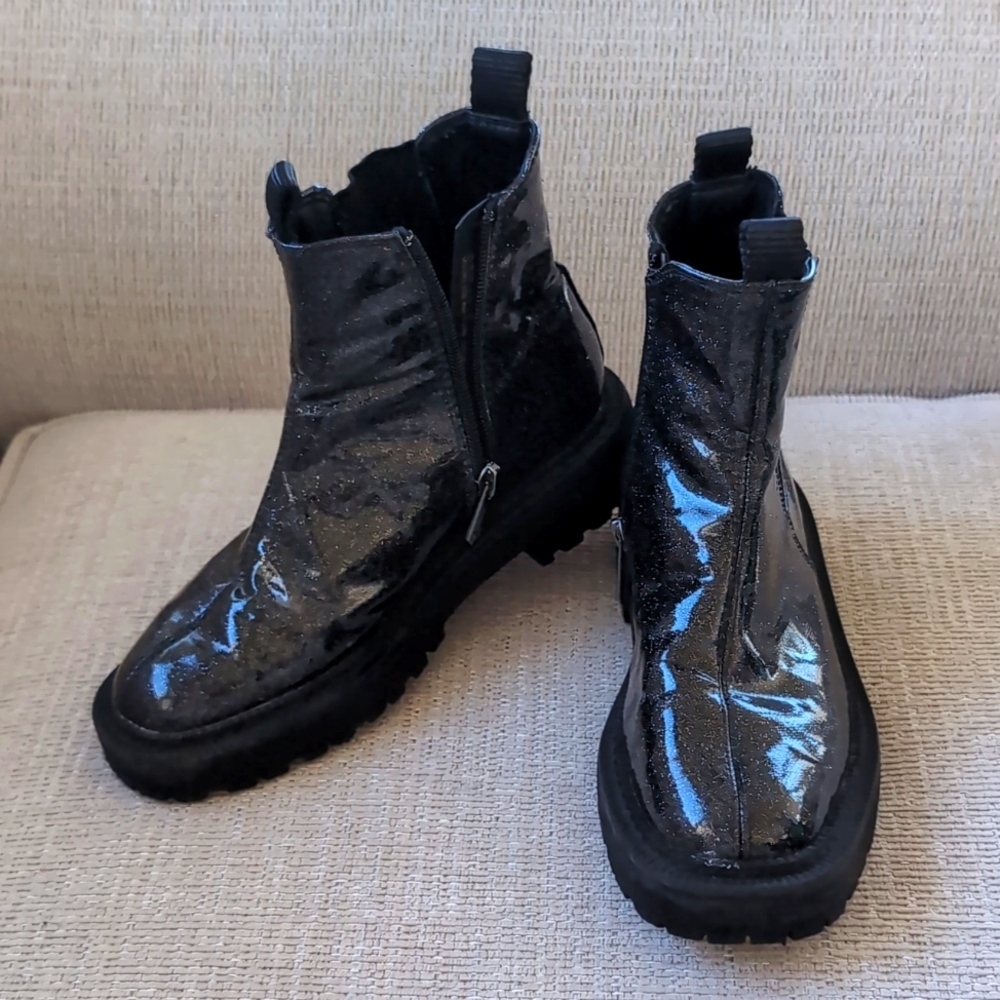 Black Sam Edelman Sparkly Boots Size 1